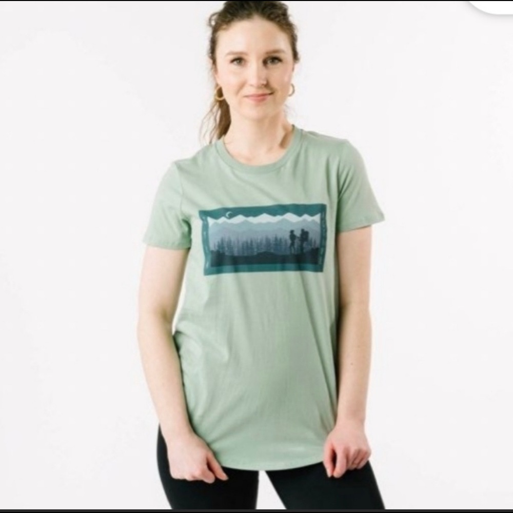 Zyia Green Eco Hiking T-Shirt EUC